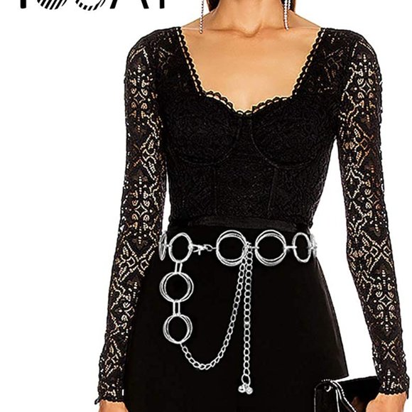 Chain Belts Waist Belt Links for Women Metal main image 6
